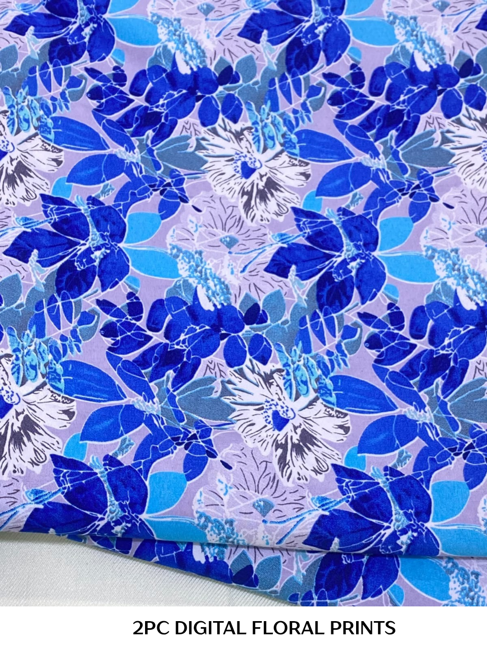 2PC Digital Floral Print N-082