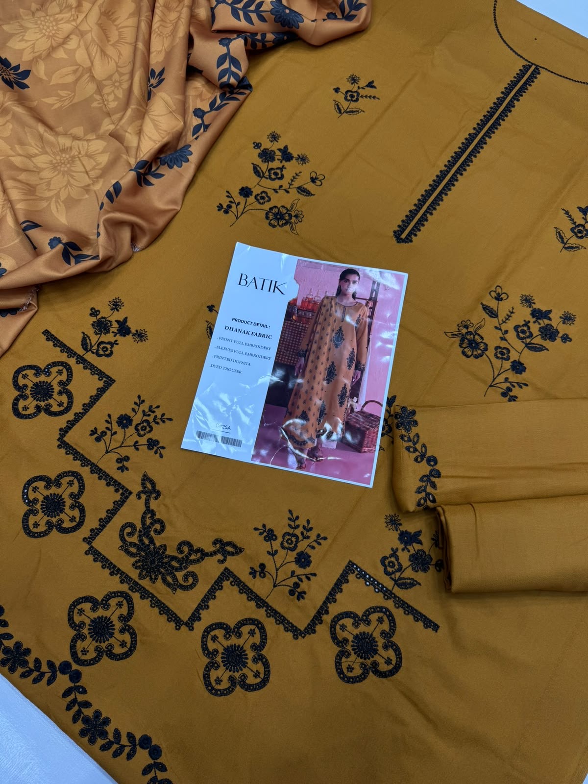 Dhanak 3PC – Heavy Embroidered Collection