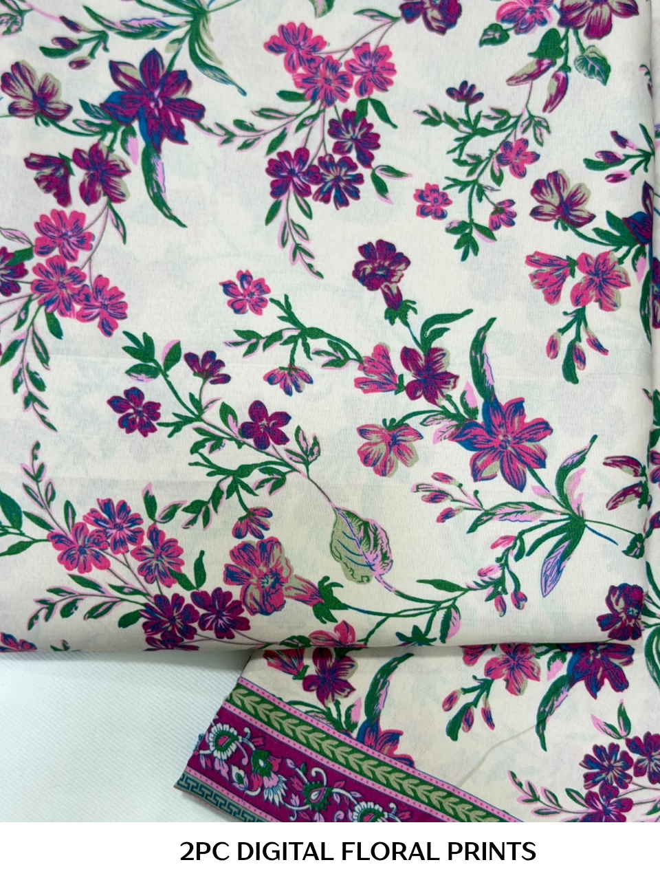 2PC Digital Floral Print N-047