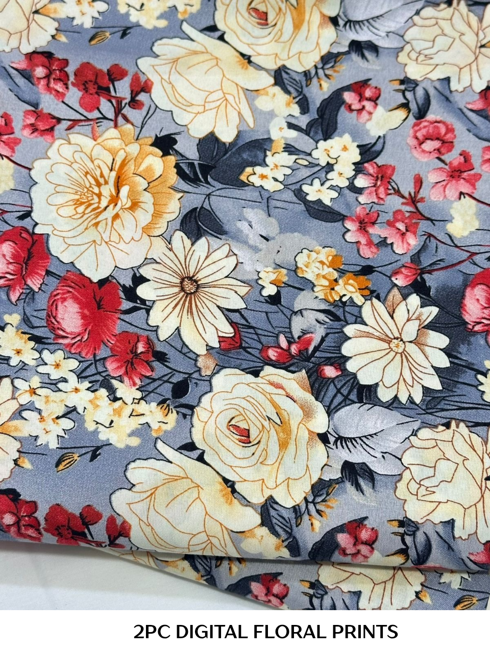2PC Digital Floral Print N-033