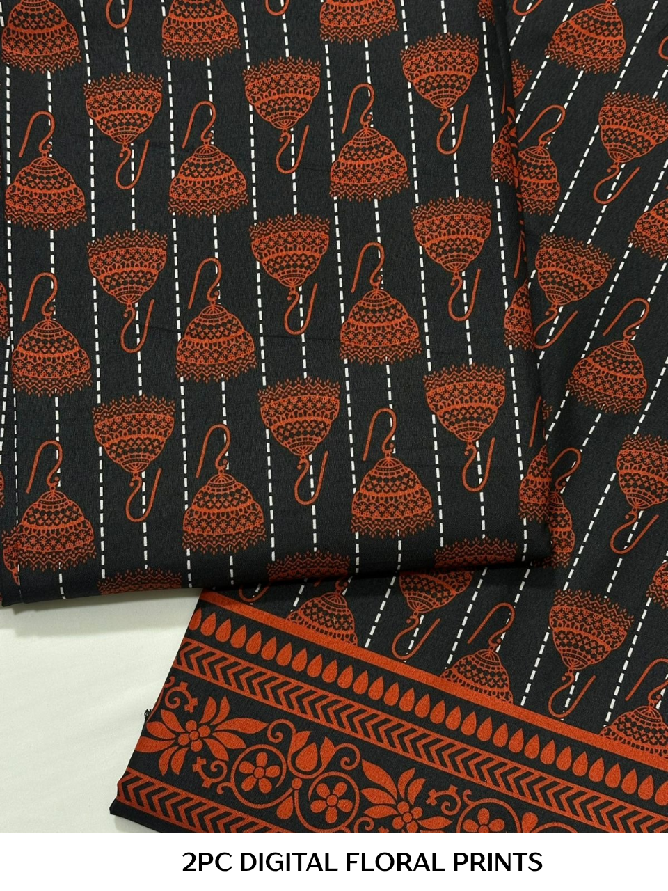 2PC Digital Floral Print