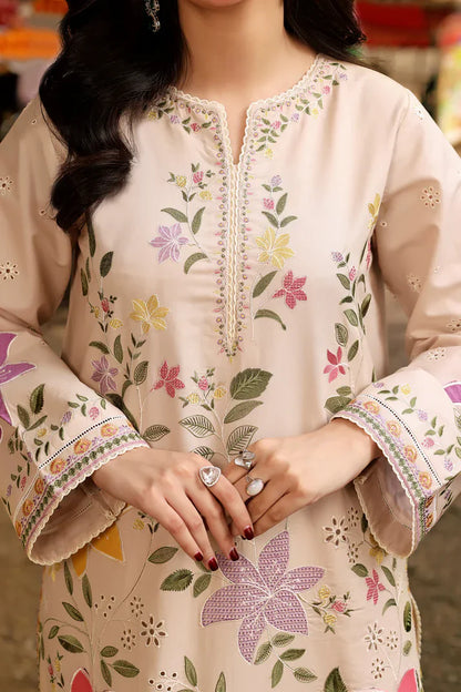 Aneela's Multi Unstitched Luxury Lawn Heavy Embroidered 3PC Suit