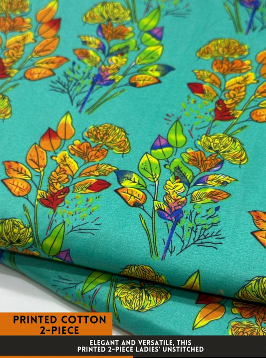 2PC Digital Floral Print N-011