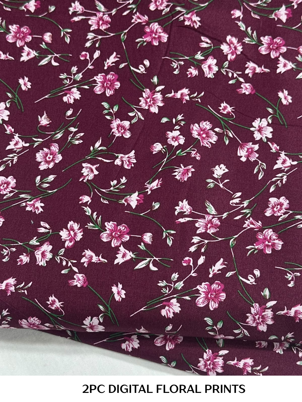 2PC Digital Floral Print N-076