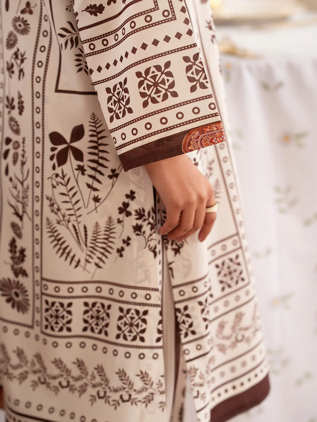 MAHNUR Digital Printed Co-Ords Set (Shirt & Trouser)
