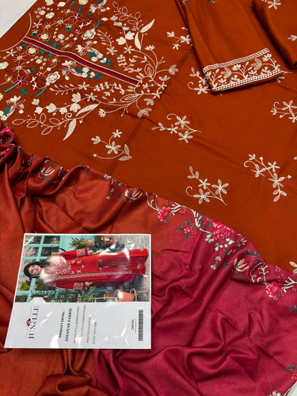 Dhanak 3PC – Heavy Embroidered Collection