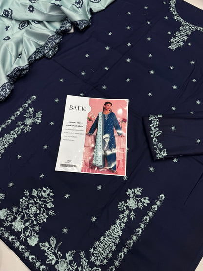 Dhanak 3PC – Heavy Embroidered Collection