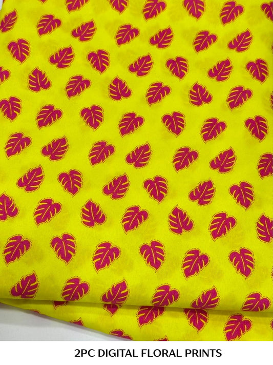 2PC Digital Floral Print