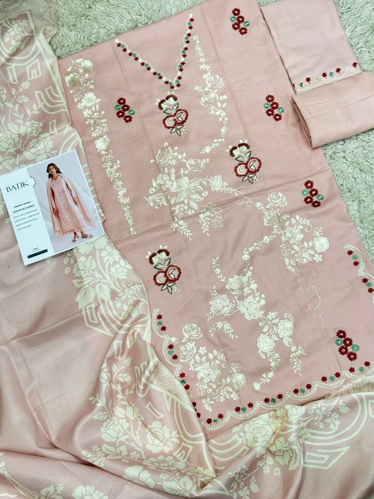 Dhanak 3PC – Heavy Embroidered Collection