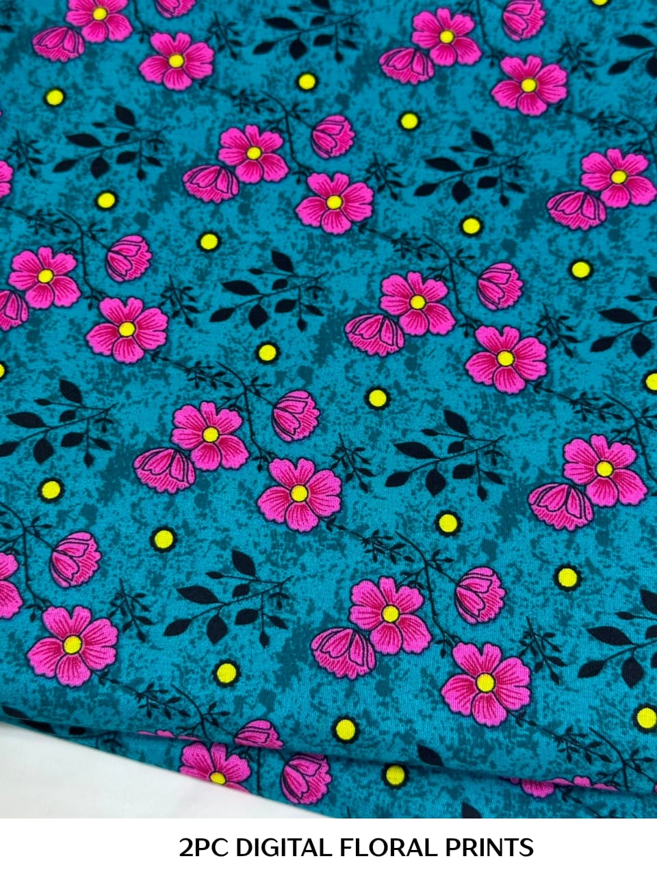 2PC Digital Floral Print