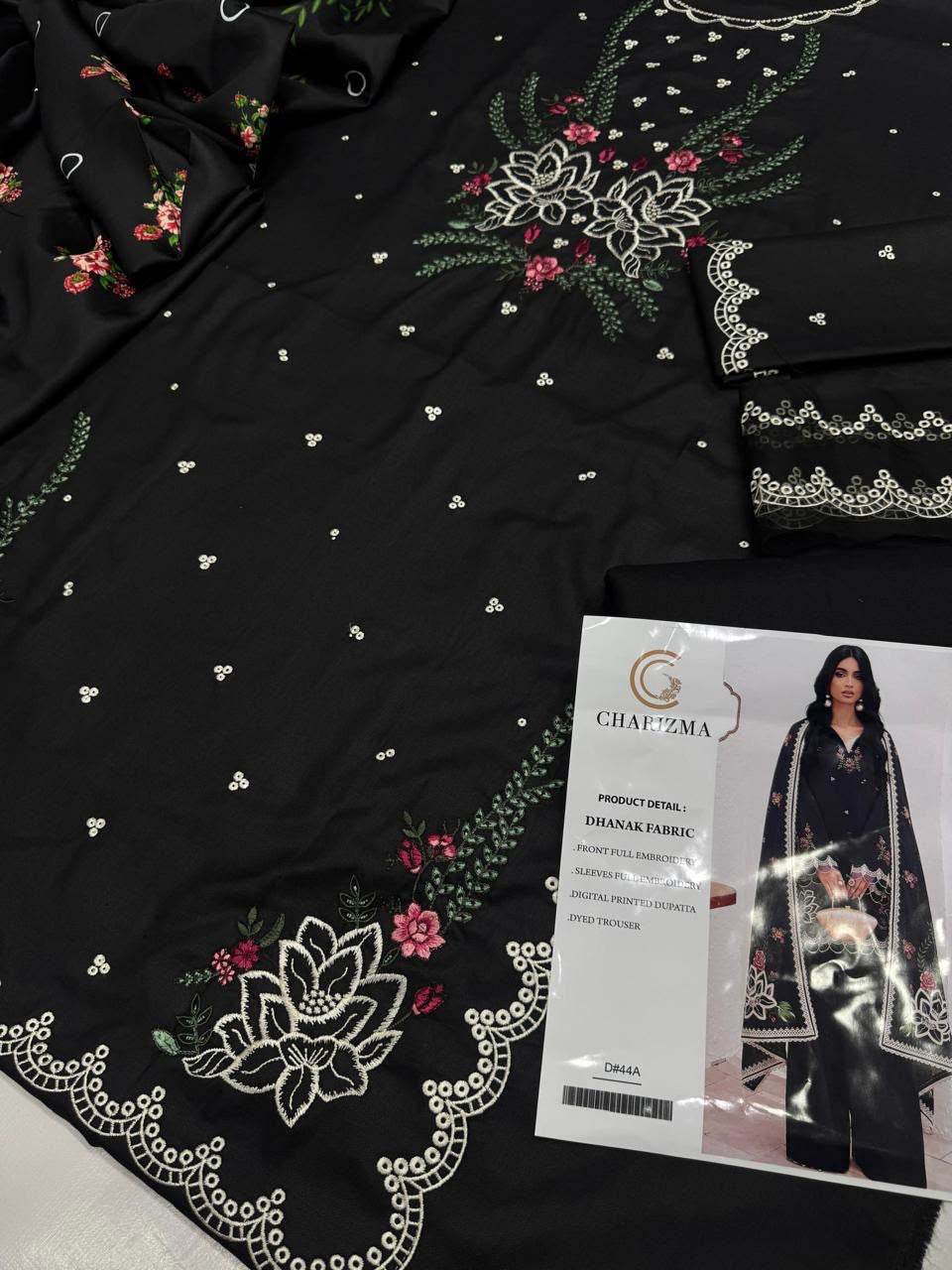Dhanak 3PC – Heavy Embroidered Collection
