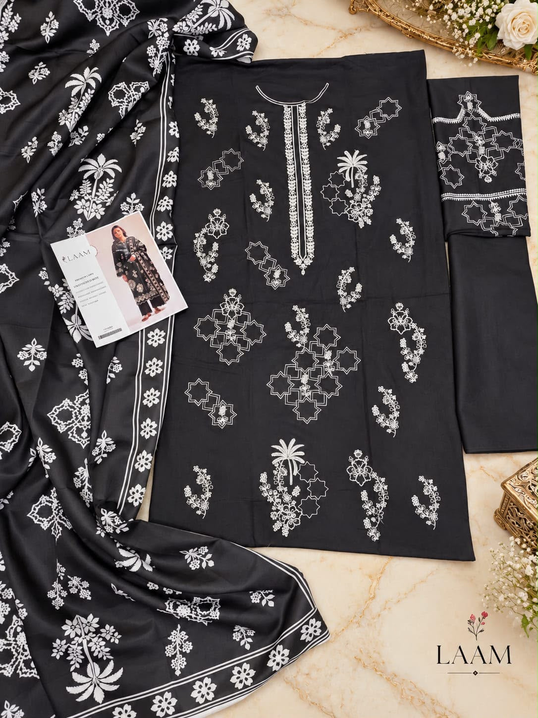 Dhanak 3PC – Heavy Embroidered Collection