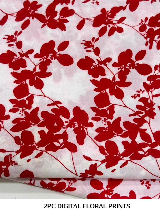 2PC Digital Floral Print
