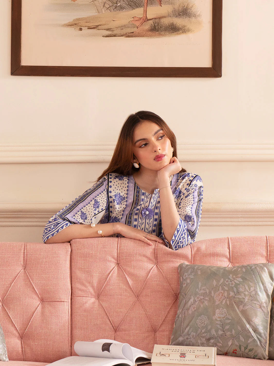 MAHNUR Digital Printed Co-Ords Set (Shirt & Trouser)