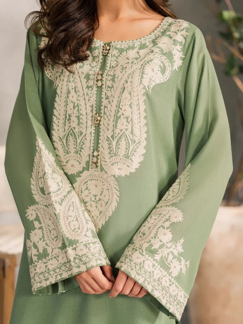Unstitch 3Pc | Luxury Lawn | Summer Season | Mint Green