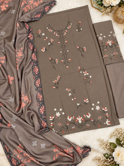Dhanak 3PC – Heavy Embroidered Collection
