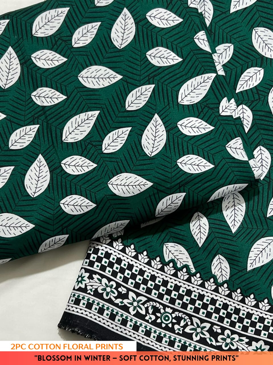 2PC Cotton Floral Print