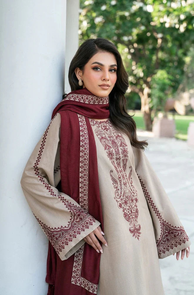 3pc BAROQUE Lawn WITH Chiffon Dupata