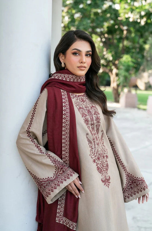 3pc BAROQUE Lawn WITH Chiffon Dupata