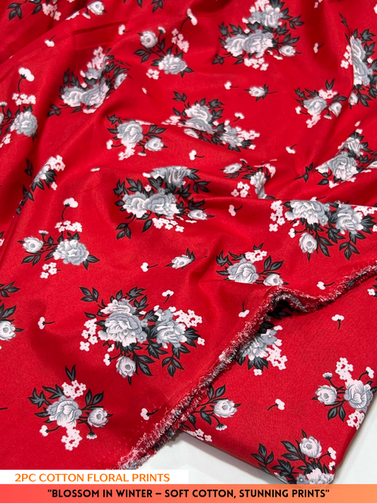 2PC Cotton Floral Print