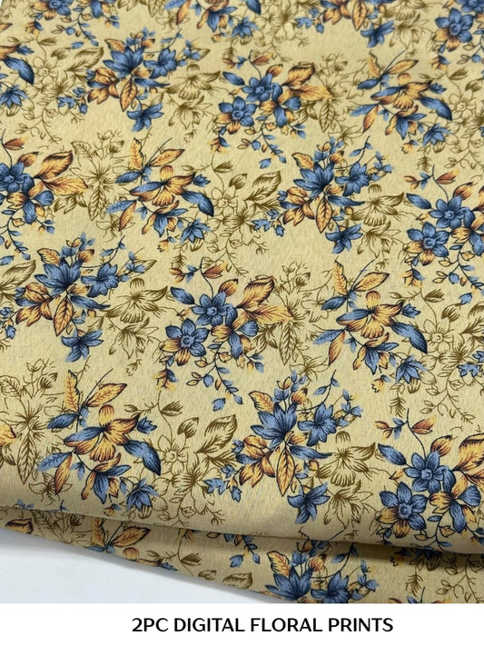 2PC Digital Floral Print