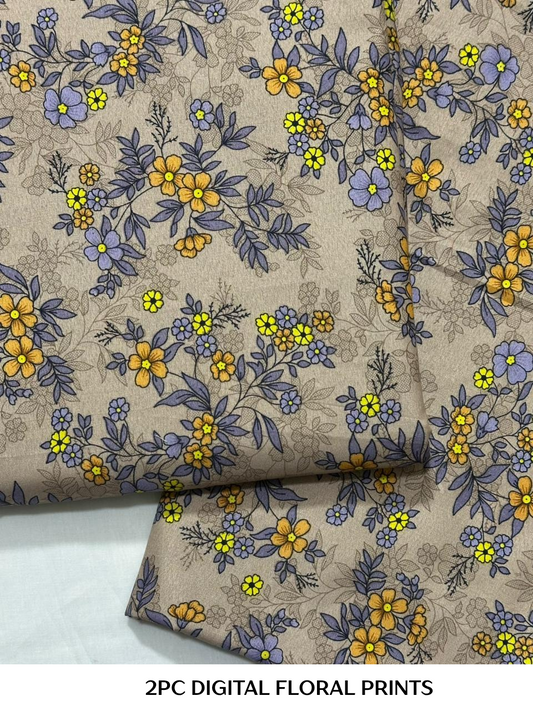 2PC Digital Floral Print N-005