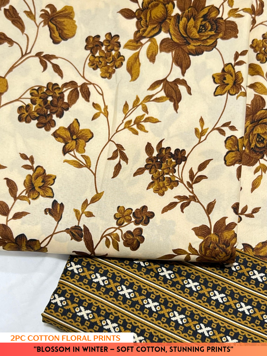 2PC Cotton Floral Print