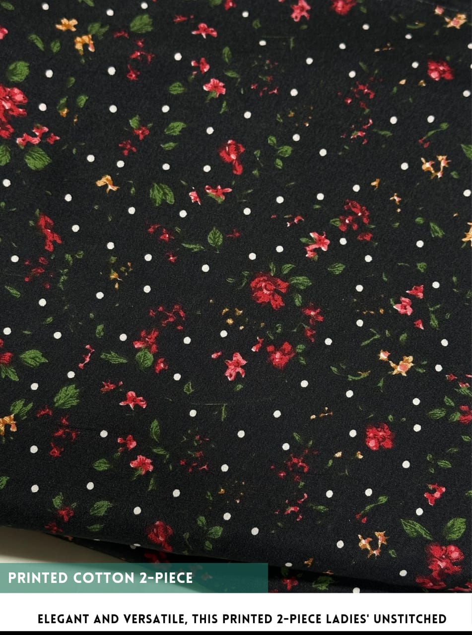 2PC Digital Floral Print