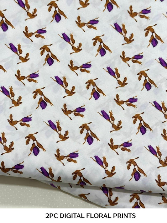 2PC Digital Floral Print