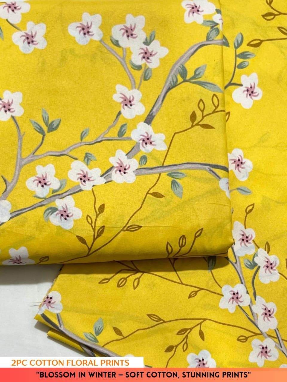 2PC Digital Floral Print N-019