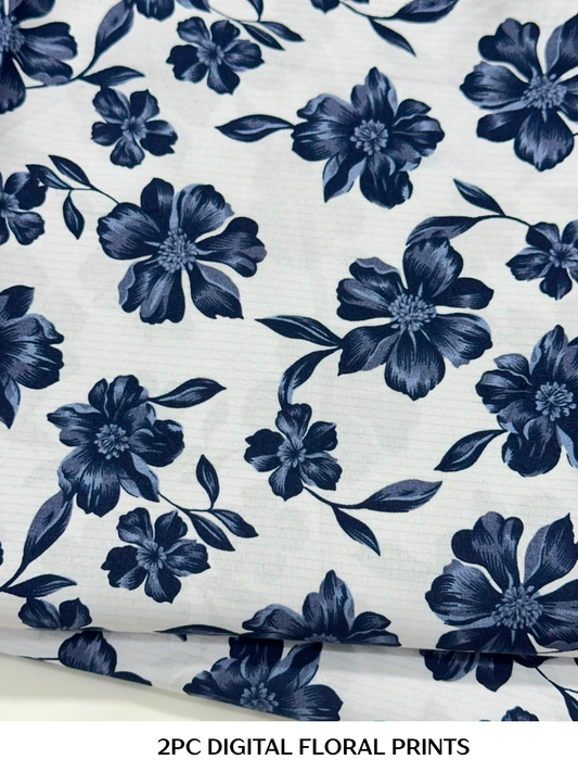 2PC Digital Floral Print