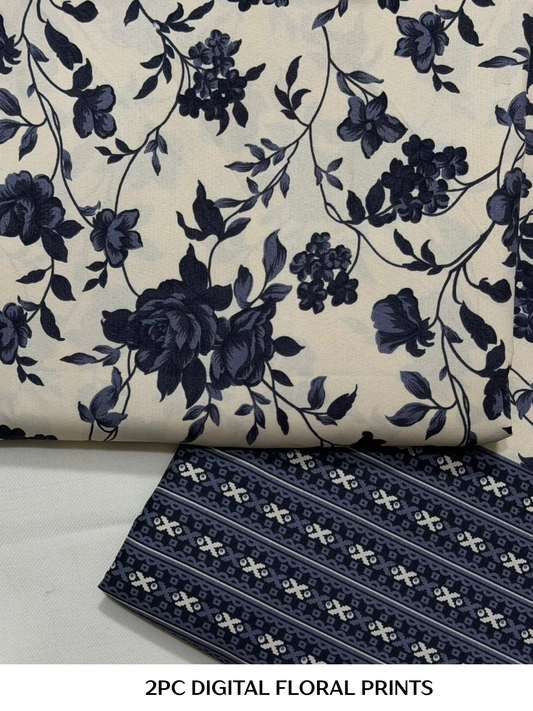 2PC Digital Floral Print