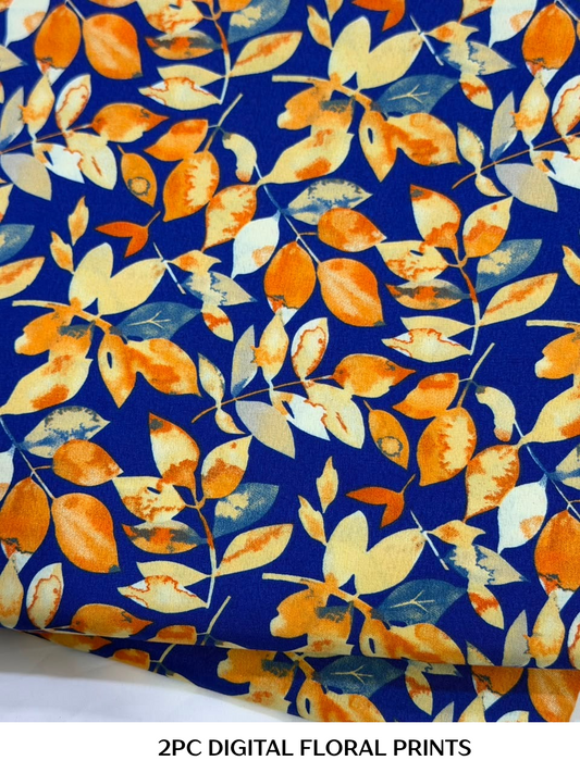 2PC Digital Floral Print N-023