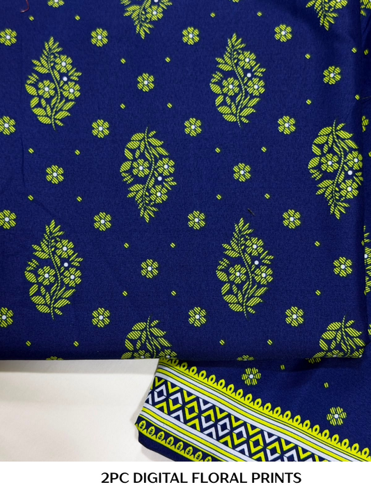 2PC Digital Floral Print