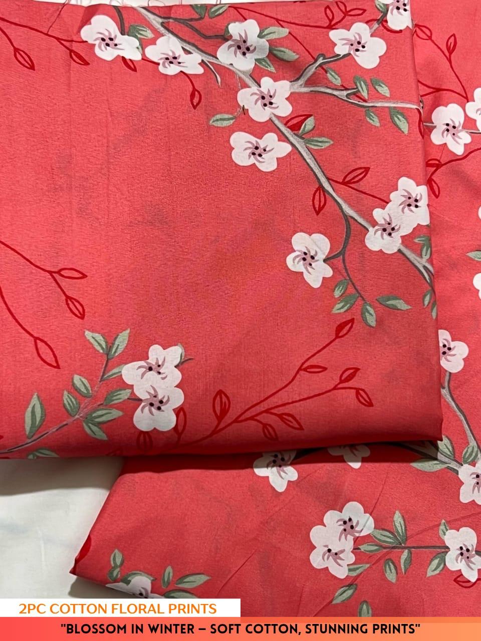 2PC Digital Floral Print N-014