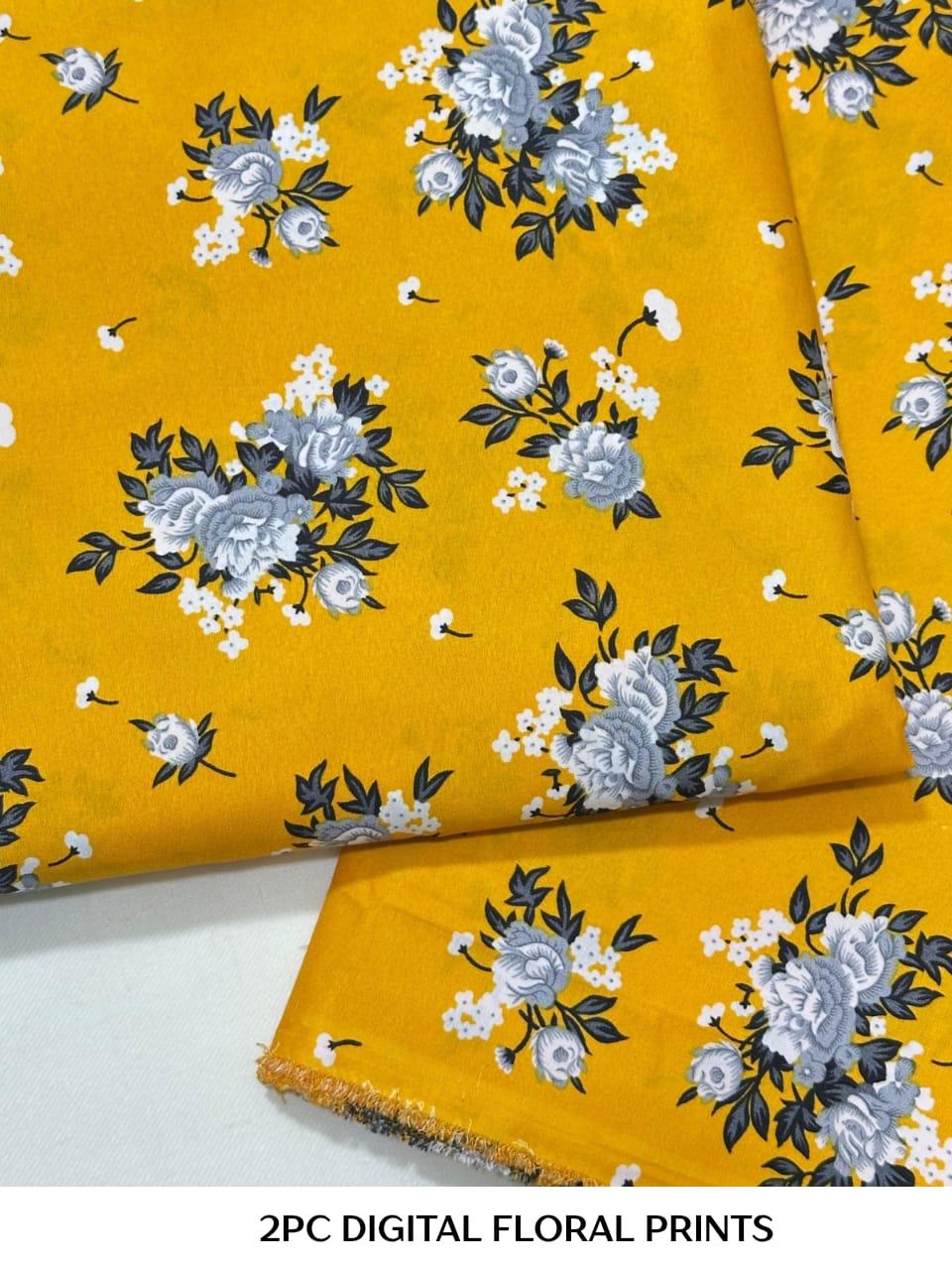 2PC Digital Floral Print N-013