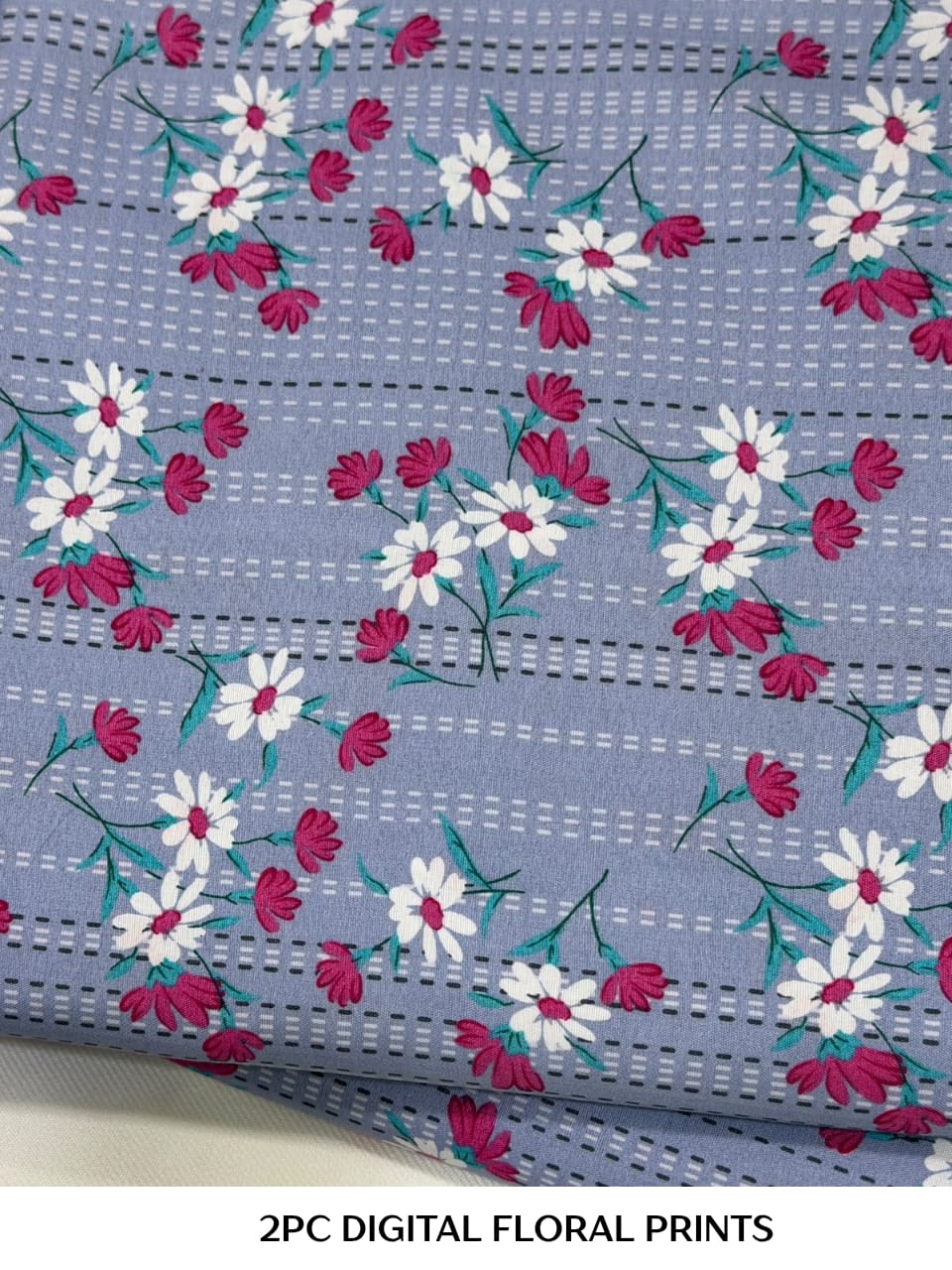 2PC Digital Floral Print N-059