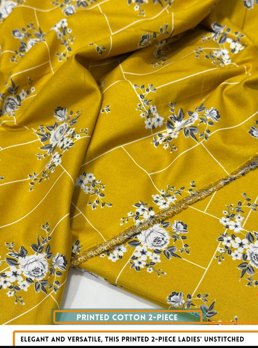 2PC Digital Floral Print N-017