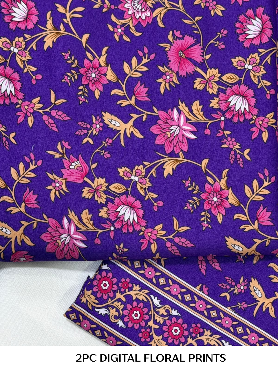 2PC Digital Floral Print N-045