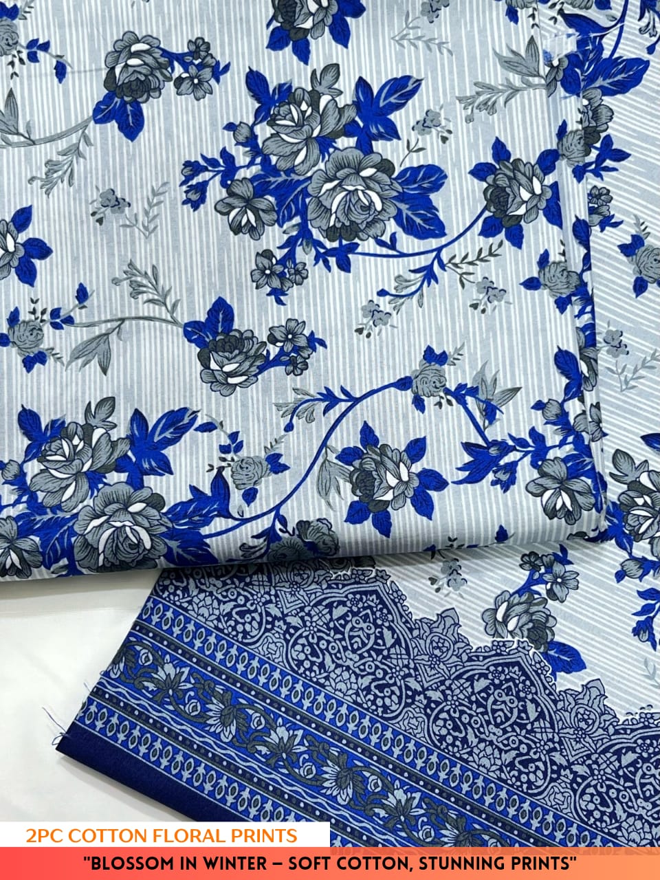 2PC Digital Floral Print N-031