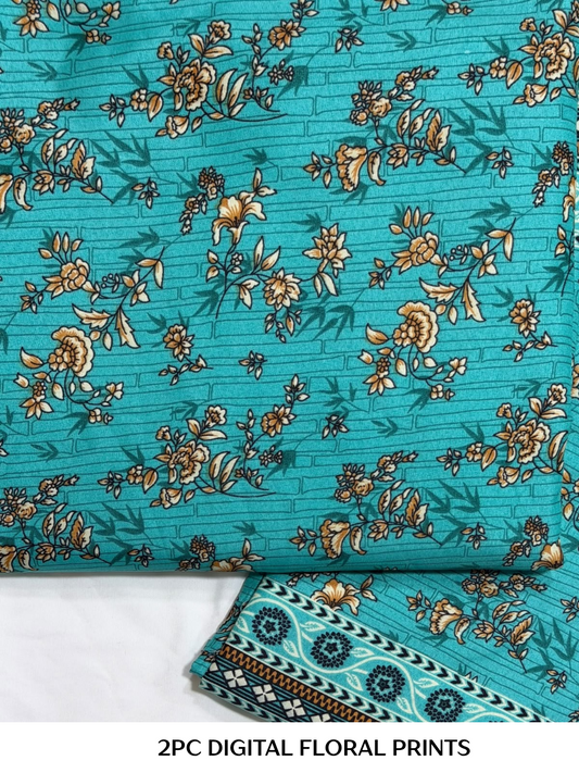 2PC Digital Floral Print N-055
