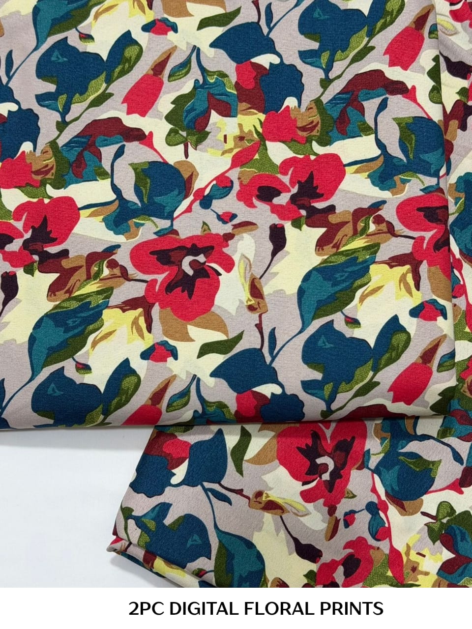 2PC Digital Floral Print