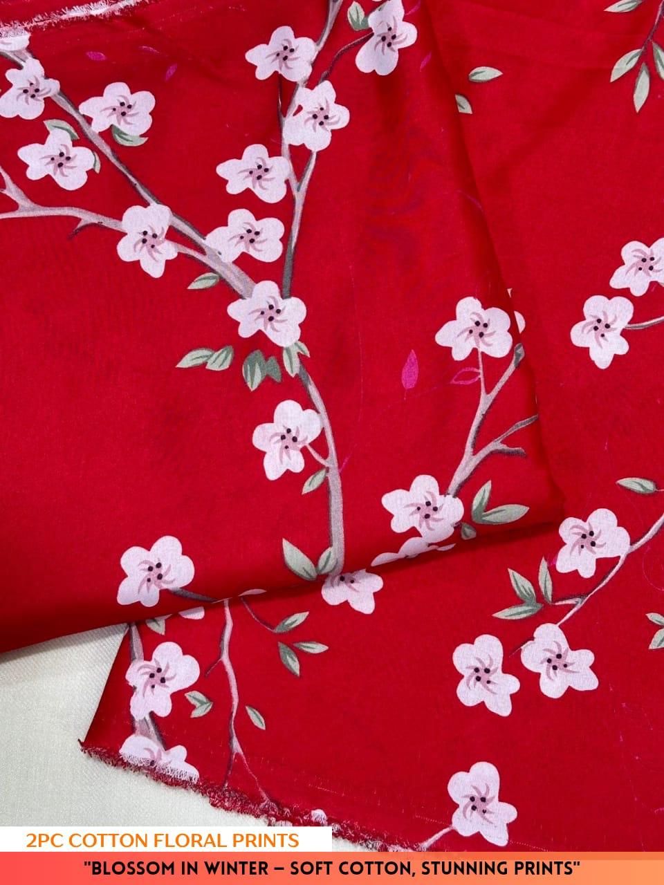 2PC Digital Floral Print N-018