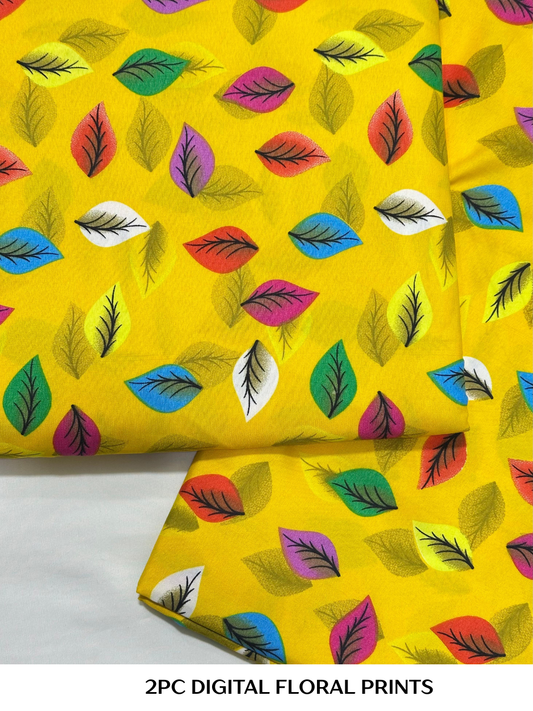 2PC Digital Floral Print